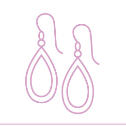 Rose Gold Drop Earrings