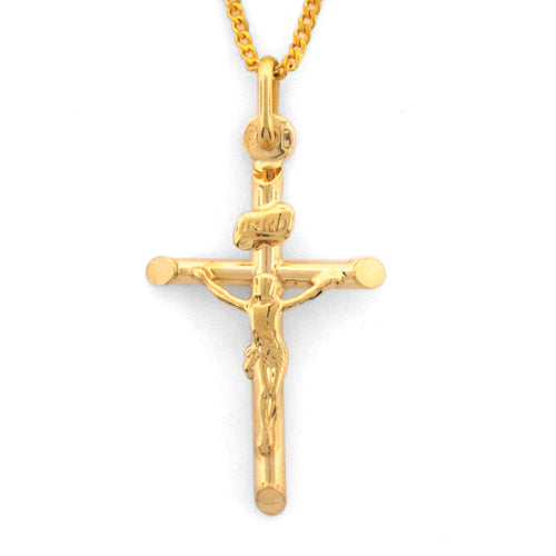 9ct Gold Crucifix Cross Pendant