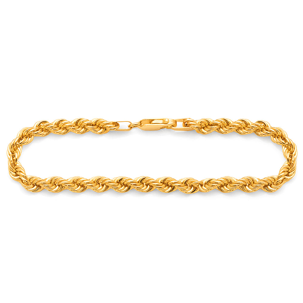 9ct Yellow Gold Rope Bracelet