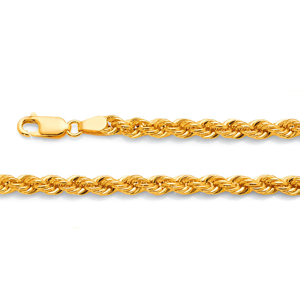 9ct Yellow Gold Rope Bracelet