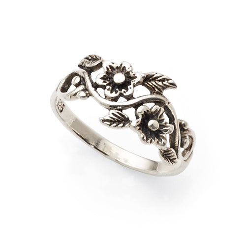 Sterling Silver Flower Ring