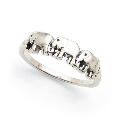 Sterling Silver Elephant Ring