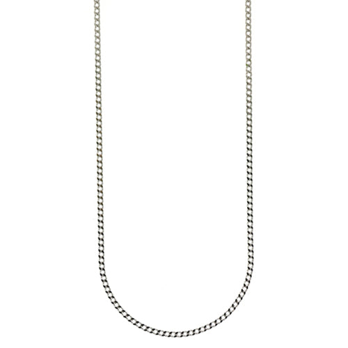 9ct White Gold Curb Link Chain