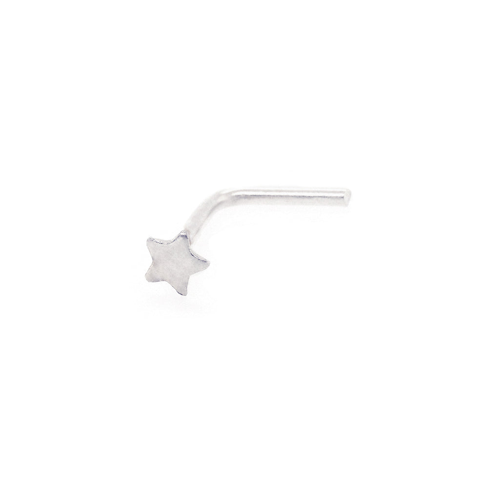 Sterling Silver Star Nose Stud