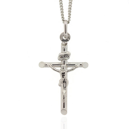 Sterling Silver 26mm Crucifix Pendant