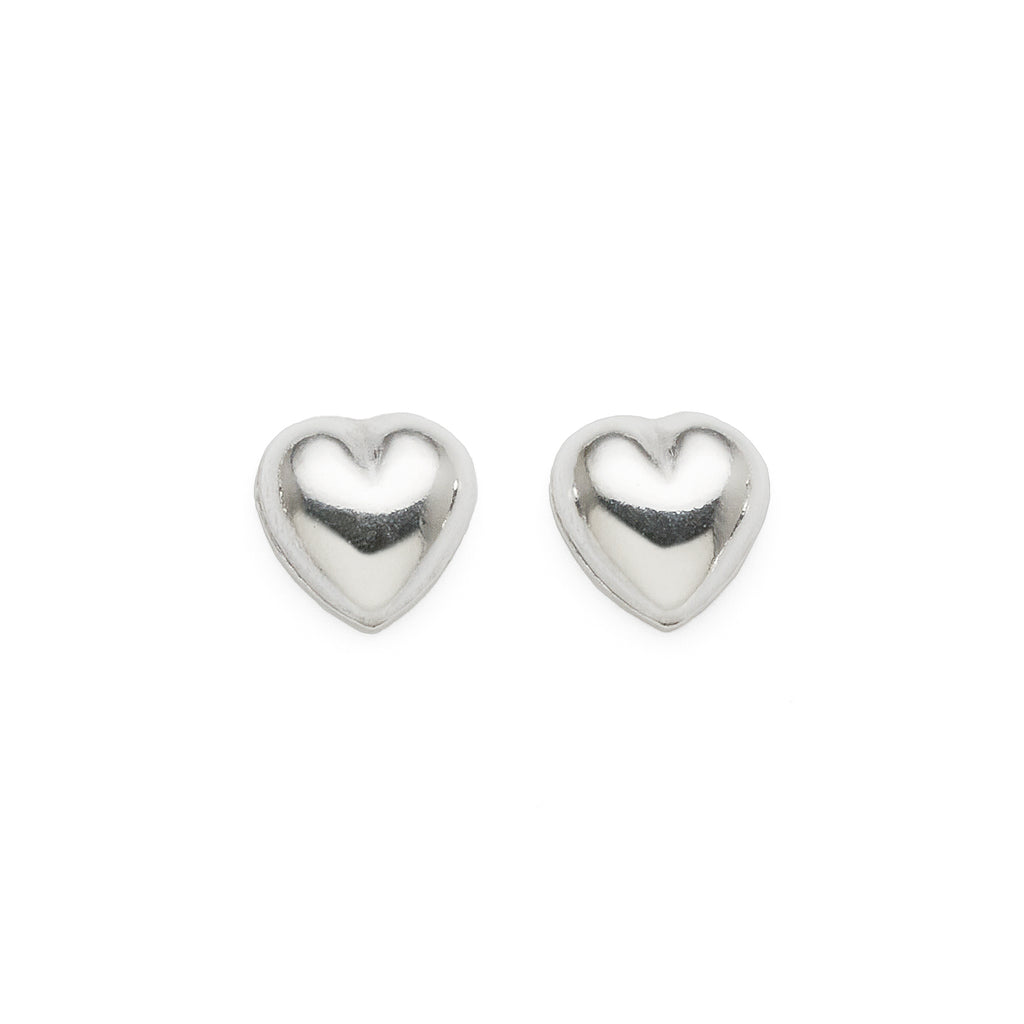 Sterling Silver Heart Studs