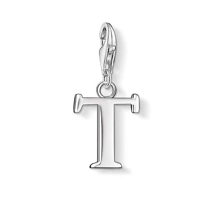 Thomas Sabo Sterling Silver 't' Letter Initial Charm CC194