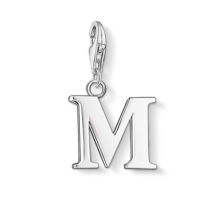 Thomas Sabo Sterling Silver 'M' Letter Initial Charm CC187