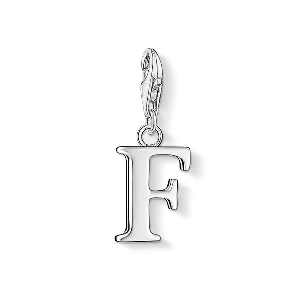 Thomas Sabo Sterling Silver 'F' Letter Initial Charm CC180