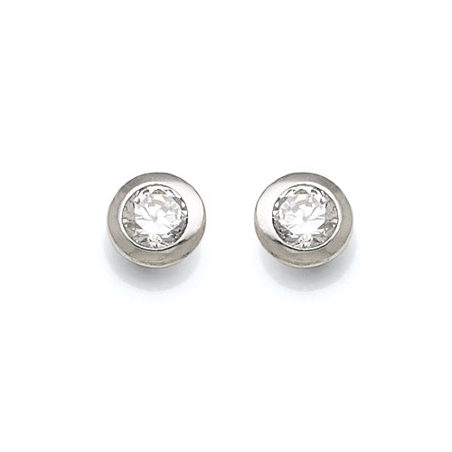 Sterling Sterling Silver Cubic Zirconia Studs