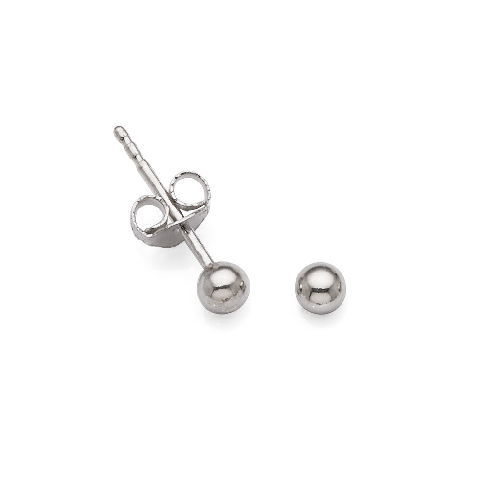 Sterling Silver 3mm Ball Stud Earring