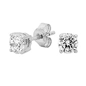 Georgini 5mm Sterling Silver CZ Studs E122