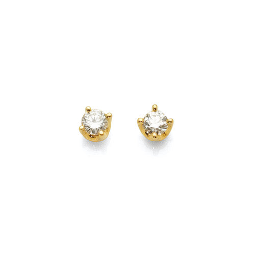 9ct Yellow Gold Diamond Studs TW 0.20CT