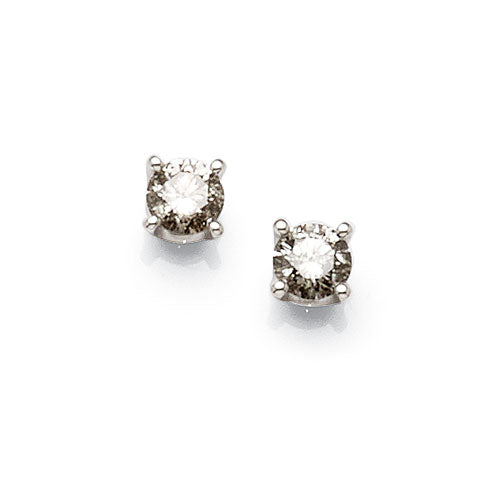 9ct White Gold Diamond Studs TW 0.30CT