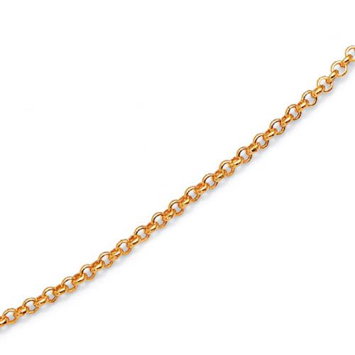 9ct Yellow Gold Round Belcher Link Chain