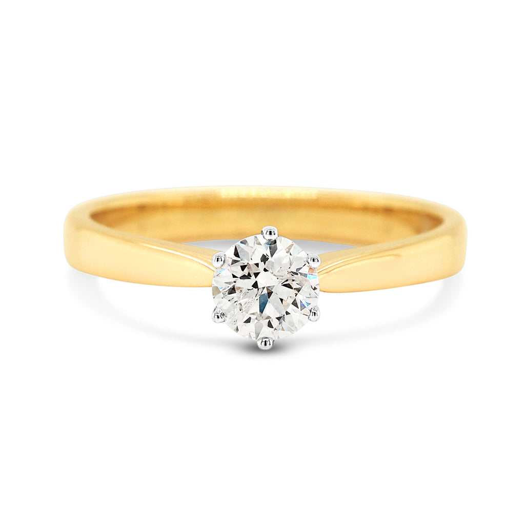 9ct Yellow Gold 0.51CT Brilliant Cut Diamond Solitaire Engag