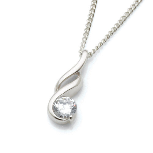 Sterling Silver Cubic Zirconia Pendant