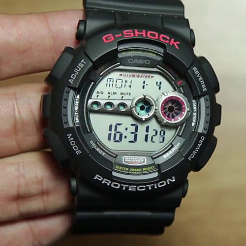 Casio G-Shock Digital Black Rubber Strap Watch GD100-1A