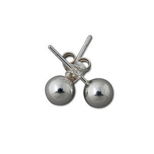 Von Treskow Sterling Silver 6mm Ball Studs BS3