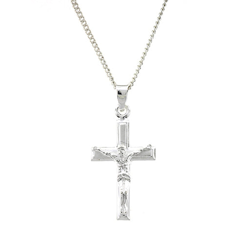 Sterling Silver 20mm Crucifix Pendant