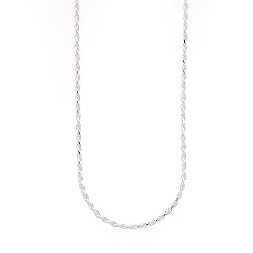 Sterling Silver 45cm Rope Chain 3.17gm