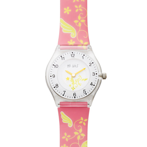 Mr Wolf Pink Slimline Watch