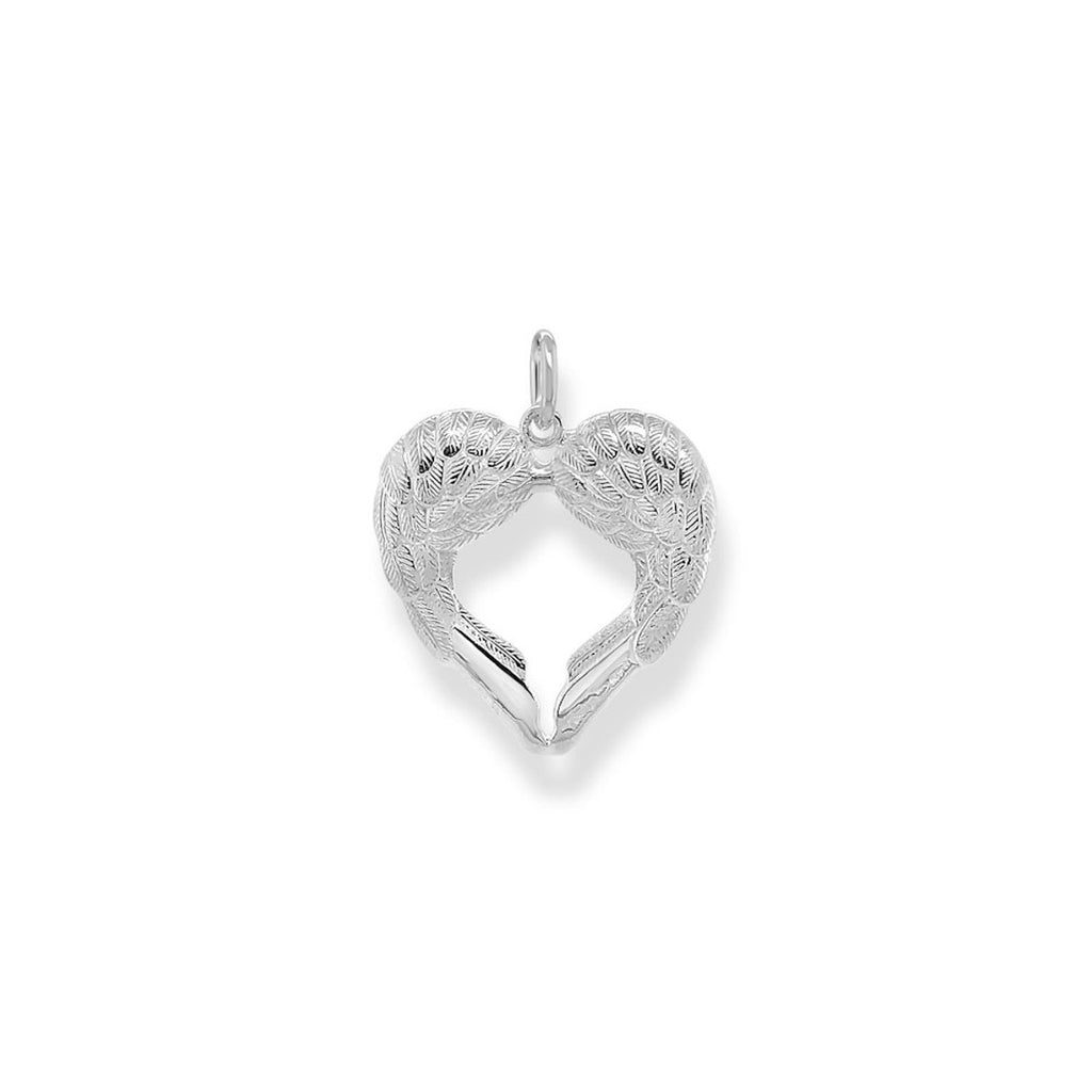 Thomas Sabo Sterling Silver Cubic Zirconia Winged Heart Pend