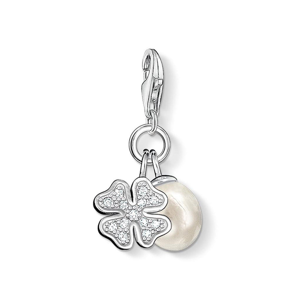 Thomas Sabo 'Cloverleaf With Pearl' Charm Pendant CC831