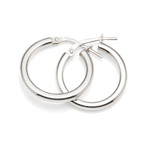 Sterling Silver 15mm Hoops