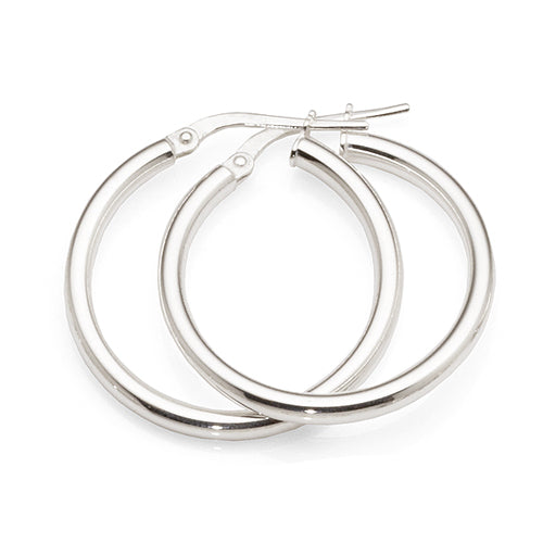 Sterling Silver 20mm Hoops