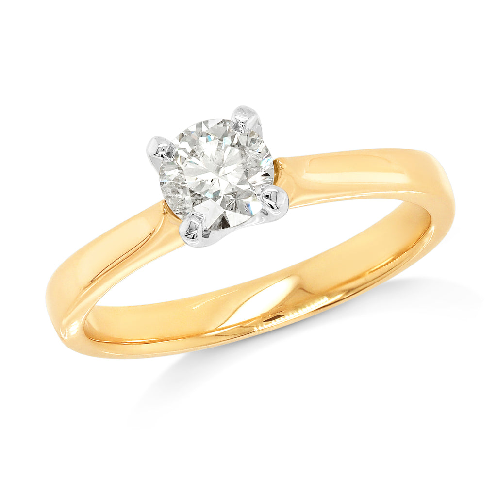 9ct Yellow Gold 0.50CT Brilliant Cut Diamond Solitaire Engag