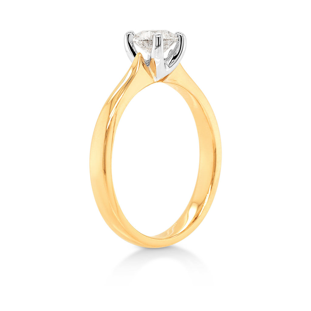 9ct Yellow Gold 0.50CT Brilliant Cut Diamond Solitaire Engag