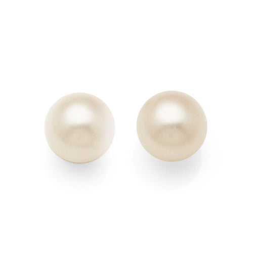 9ct Yellow Gold 6mm Pearl Studs