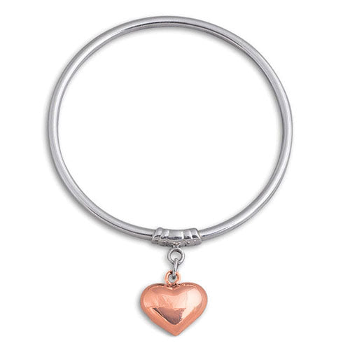 Von Treskow Bangle With Puff Heart BB05R