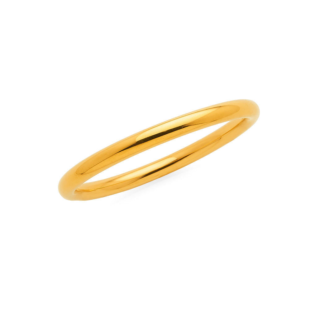 Gold Tone Children's Hollow Golf Bangle 45mm