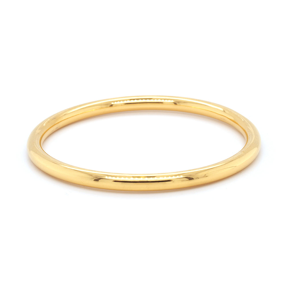 Gold Tone Children's Hollow Golf Bangle 50mm