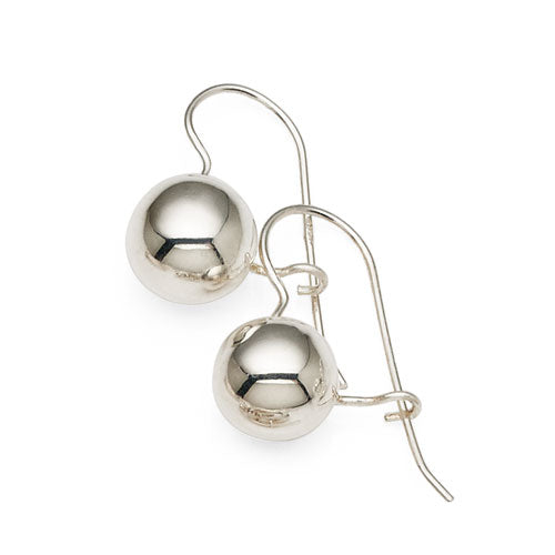 Sterling Silver Euroball Hook Earrings