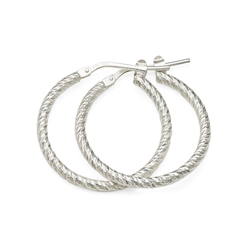 Sterling Silver 20mm Hoops