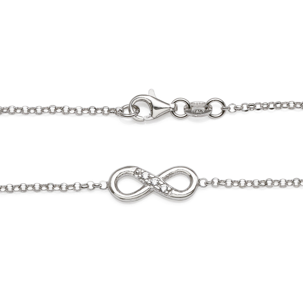 Sterling Silver Infinity Bracelet