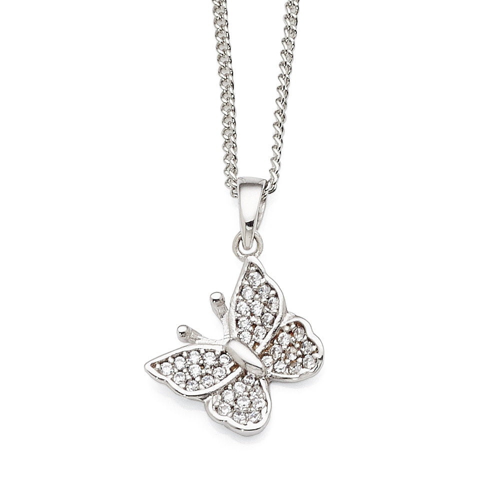 Sterling Silver Butterfly Pendant