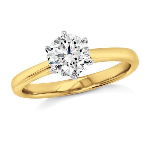 18ct Yellow Gold 1.04ct Lab-Created Diamond Solitaire Engage