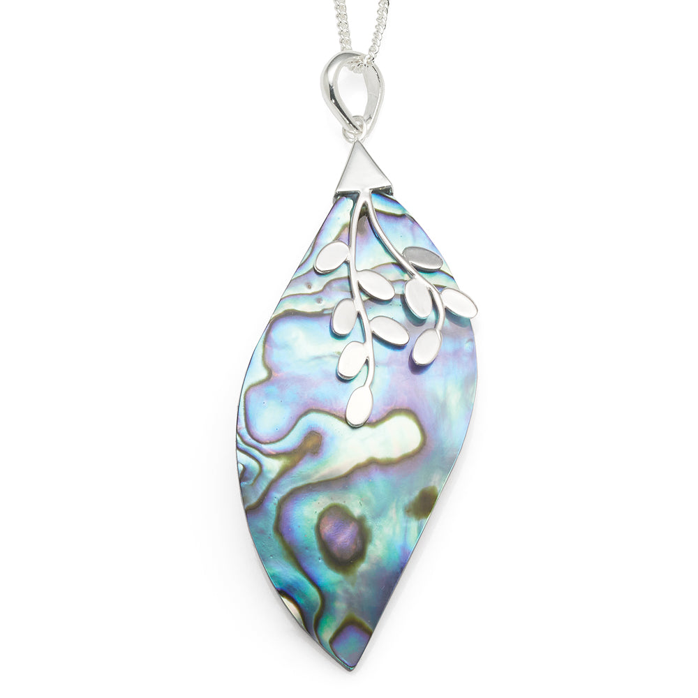 Sterling Silver Paua Pendant