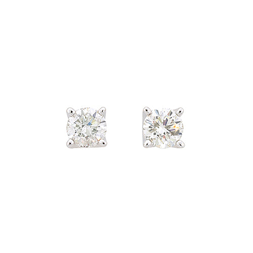 9ct White Gold Diamond Studs TW 0.60CT