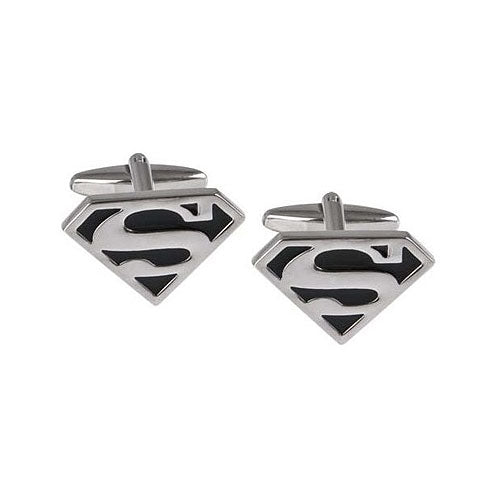 Silver Plated Superman Hero Cufflinks