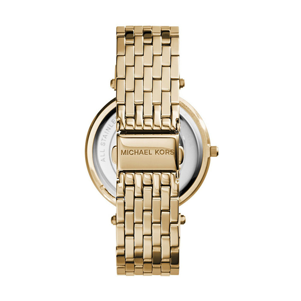 Michael Kors 'Darci' Gold Tone Double Row Crystal Set Watch