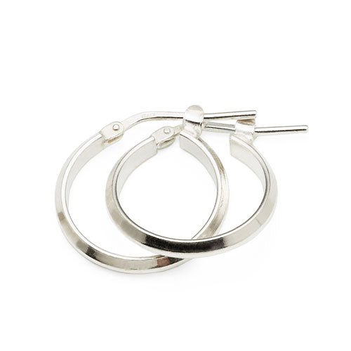 Sterling Silver 15mm  Hoops