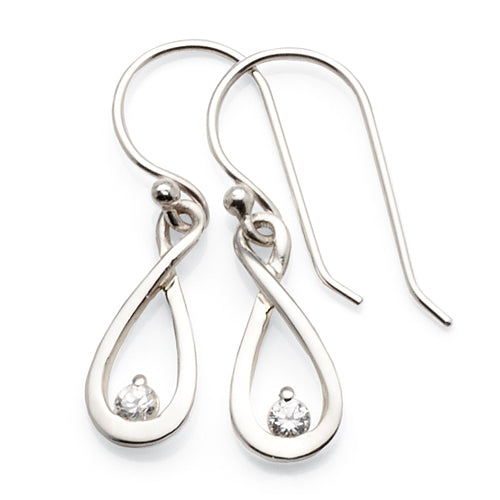 Sterling Silver Cubic Zirconia Hooks