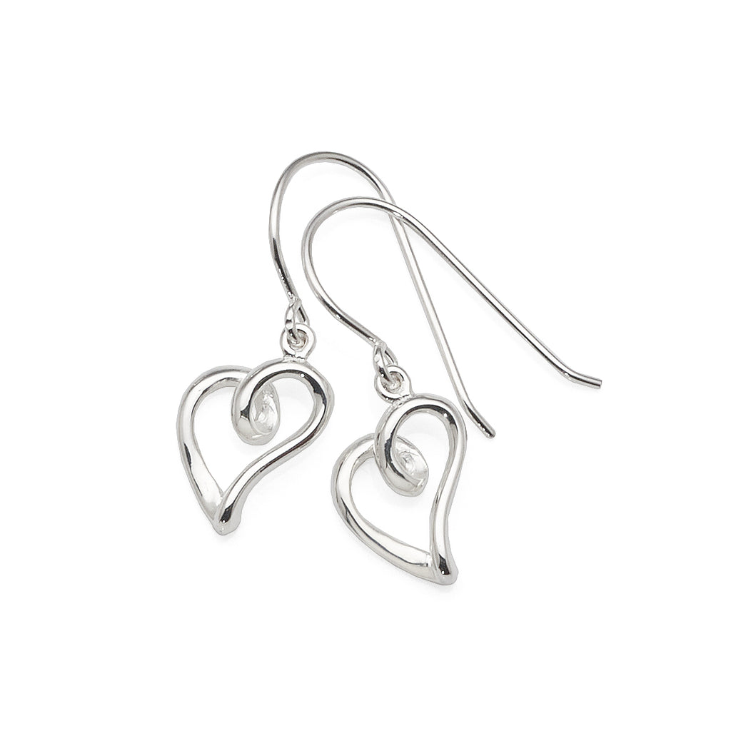 Sterling Silver Heart Hooks