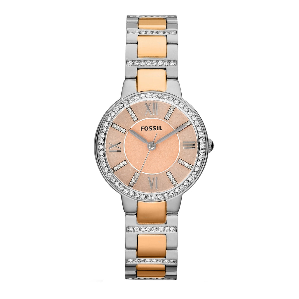 Fossil 'Virginia' 2-Tone Watch ES3405