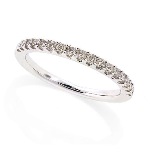 18ct White Gold Diamond Band